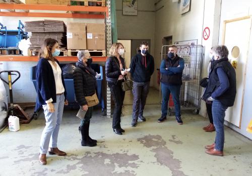 Visite du CIC Ouest à esatco St Herblain